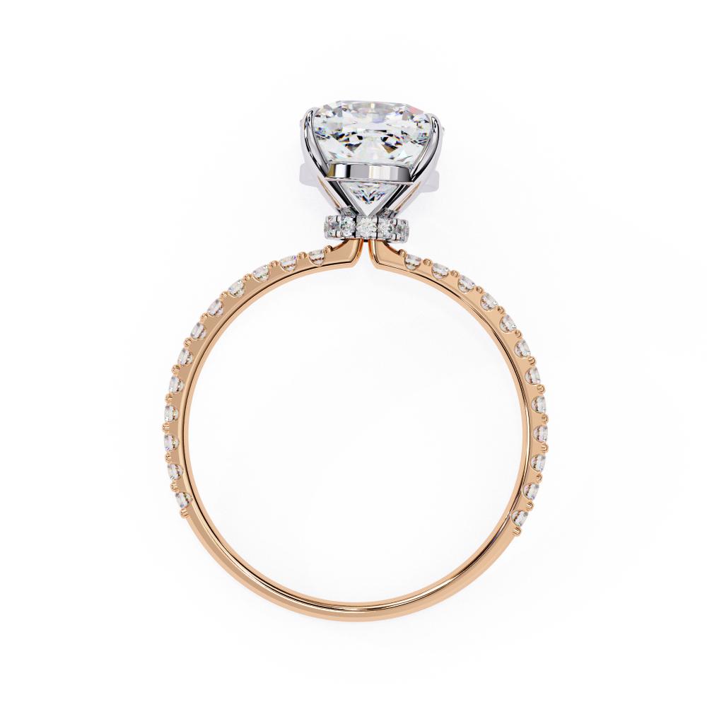 The Erica Cushion Mystic Secret Halo Engagement Ring