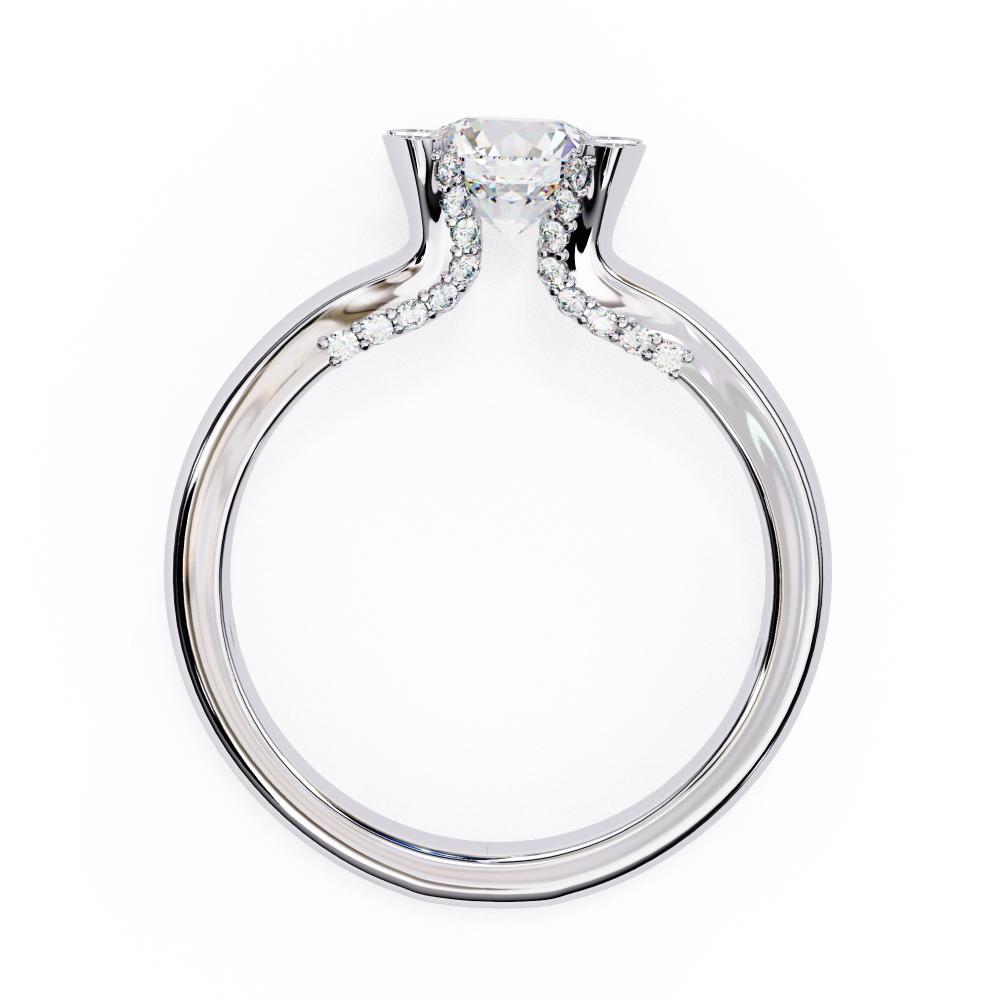 The Finley Round Vintage With Split Shank Engagement Ring