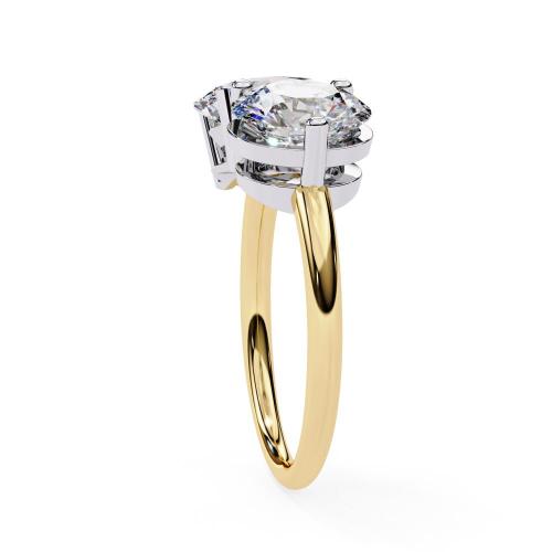 The Nicole Oval & Round Toi et Moi Engagement ring