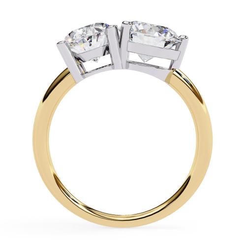 The Nicole Oval & Round Toi et Moi Engagement ring