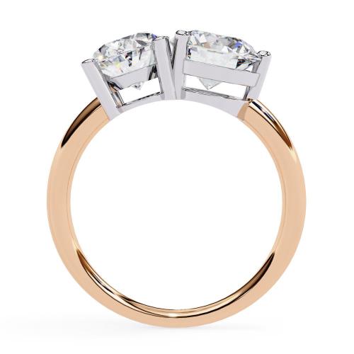 The Nicole Oval & Round Toi et Moi Engagement ring