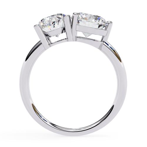 The Nicole Oval & Round Toi et Moi Engagement ring