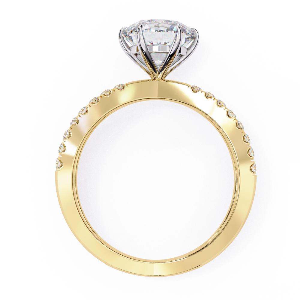 The Kolina Round Split Shank Engagement Ring