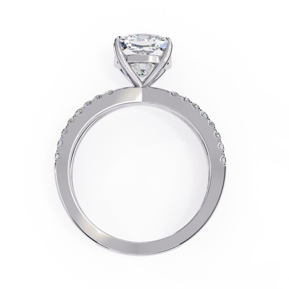 The Kolina Cushion Split Shank Engagement Ring