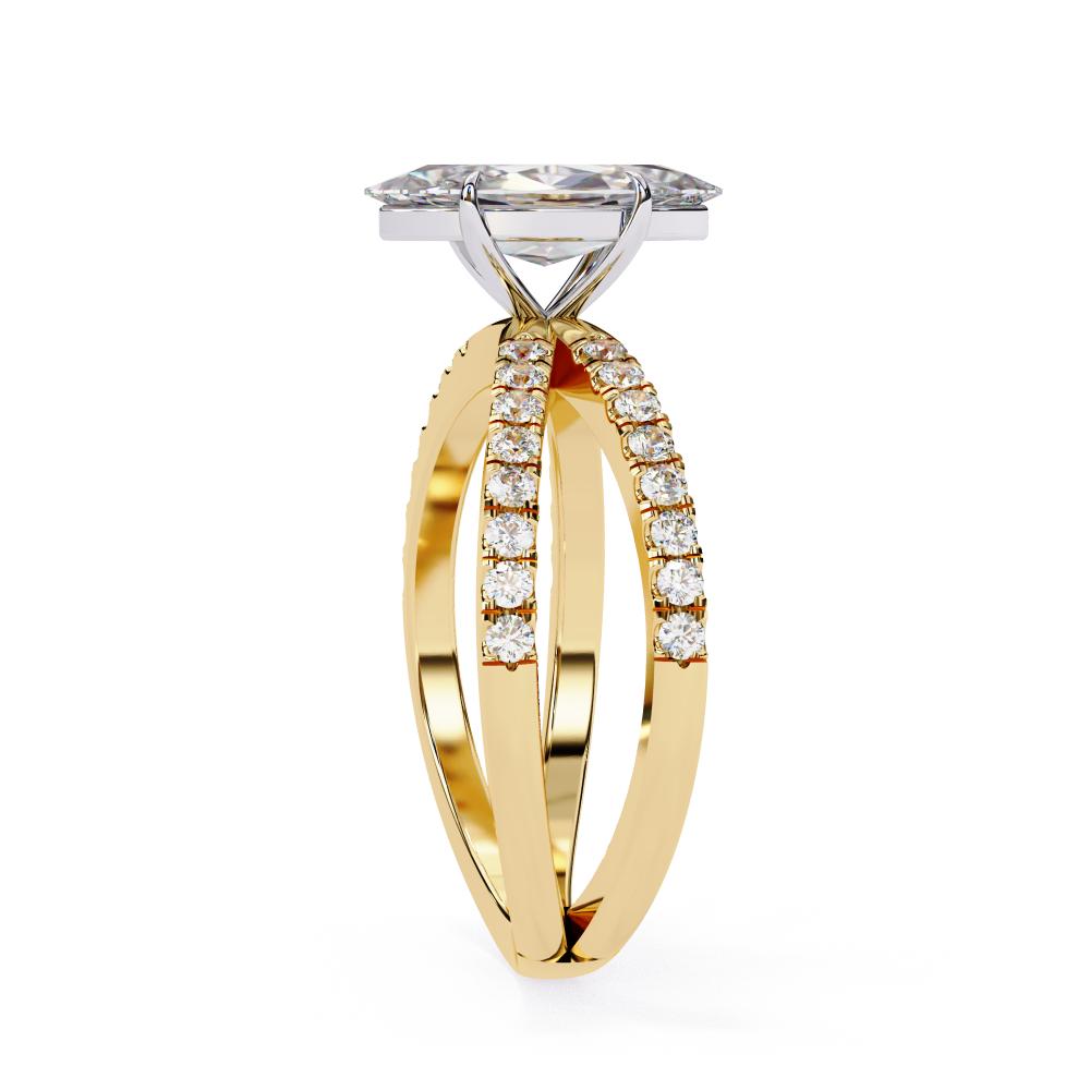 The Kolina Marquise Split Shank Engagement Ring