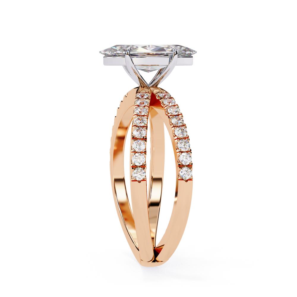 The Kolina Marquise Split Shank Engagement Ring