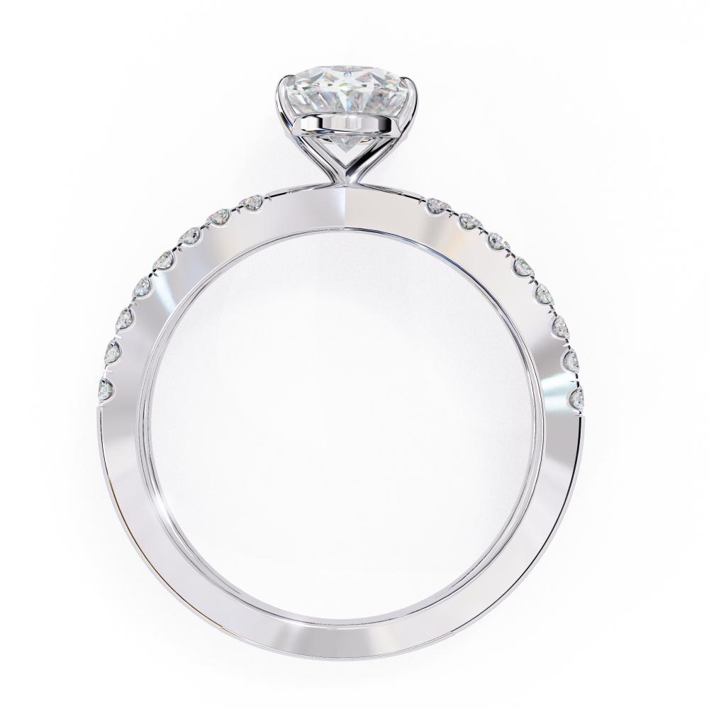 The Kolina Oval Split Shank Engagement Ring