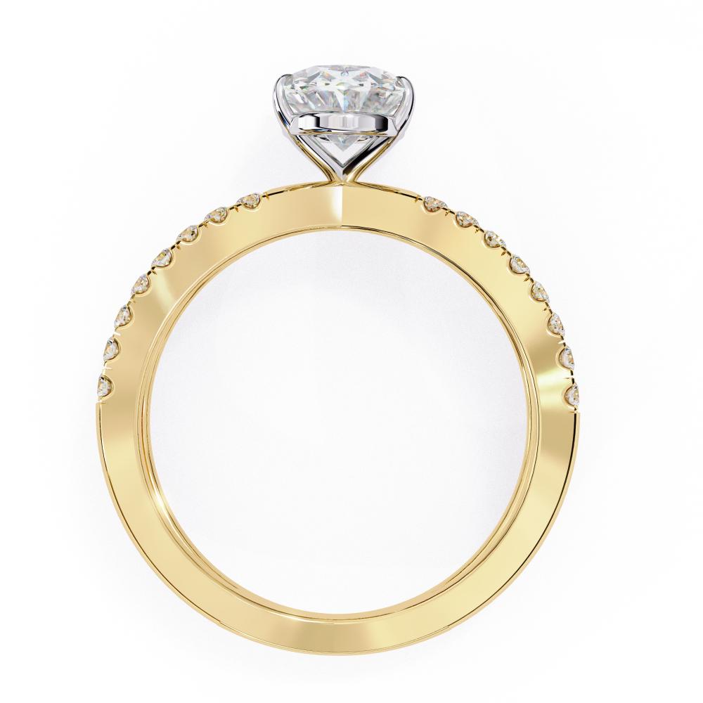 The Kolina Oval Split Shank Engagement Ring