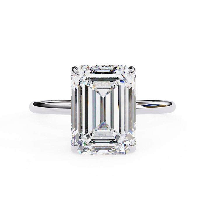 The Lauren Emerald Solitaire Engagement Ring