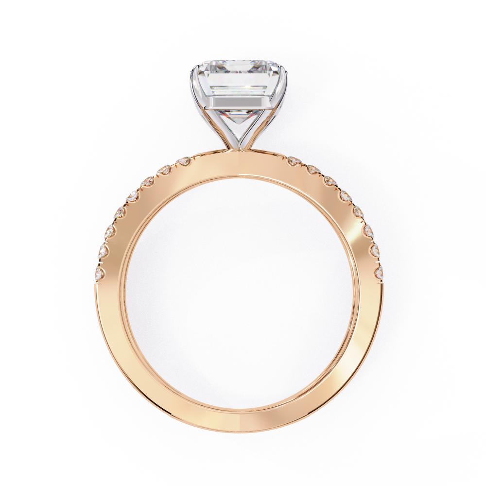 The Kolina Radiant Split Shank Engagement Ring