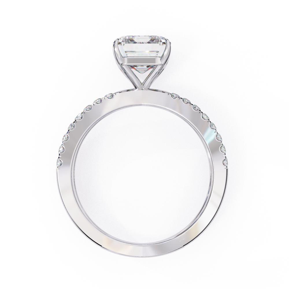 The Kolina Radiant Split Shank Engagement Ring