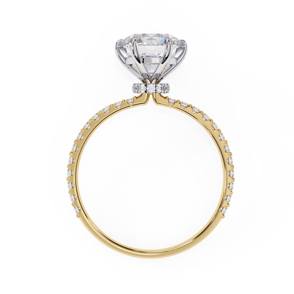 The Erica Round Mystic Secret Halo Engagement ring