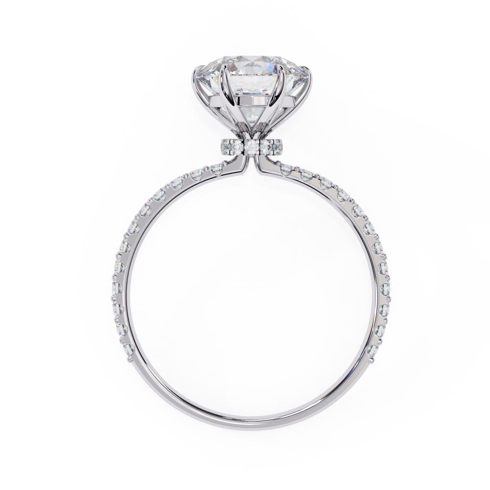 The Erica Round Mystic Secret Halo Engagement ring