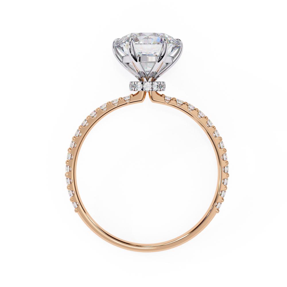 The Erica Round Mystic Secret Halo Engagement ring