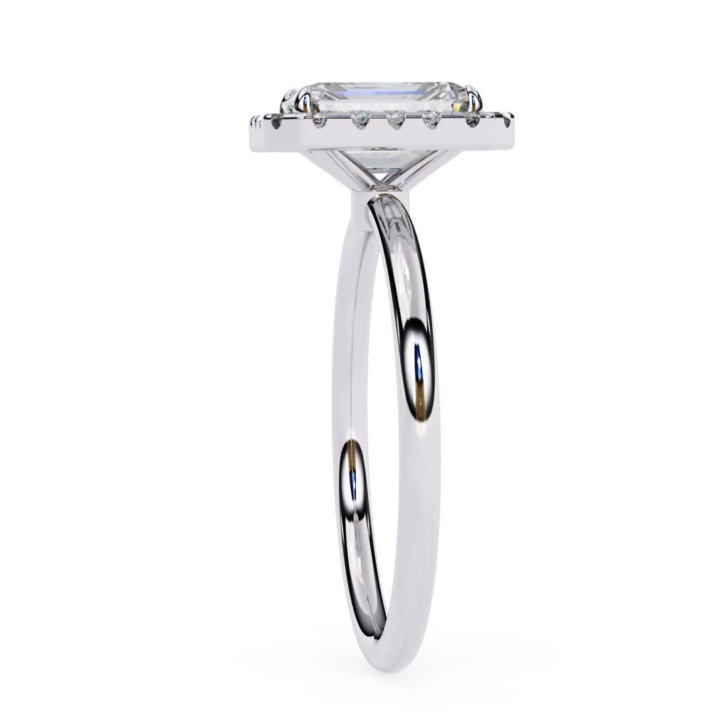 The Zachary Radiant Solitaire Halo Engagement ring