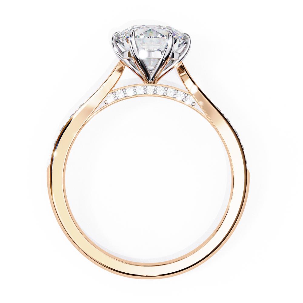 The Nataley Round Hidden Accent Engagement Ring