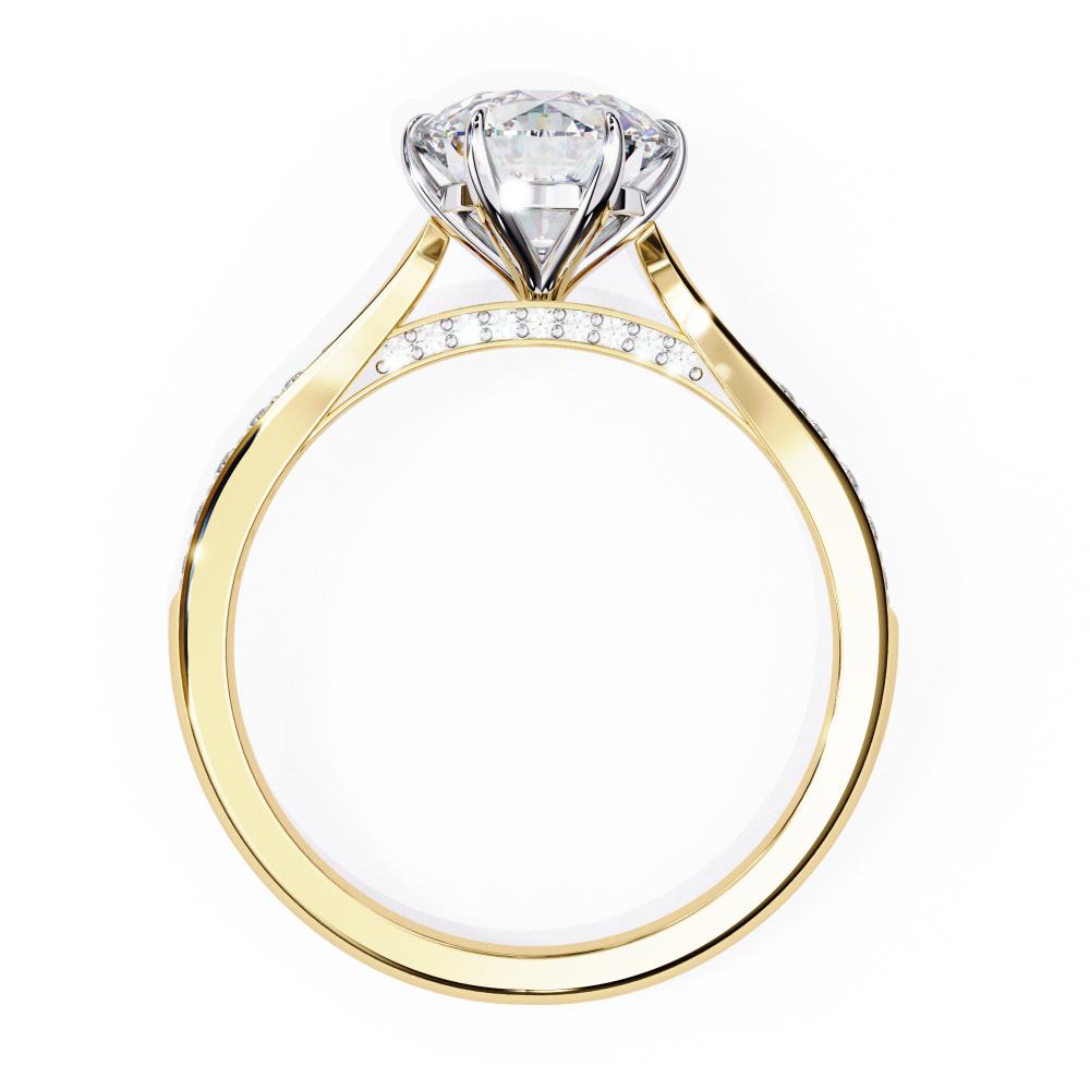 The Nataley Round Hidden Accent Engagement Ring