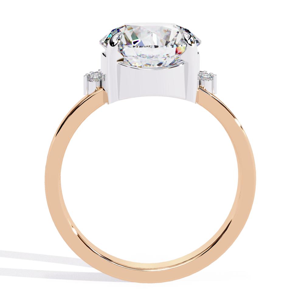 The Lynsey Round Cluster Engagement Ring