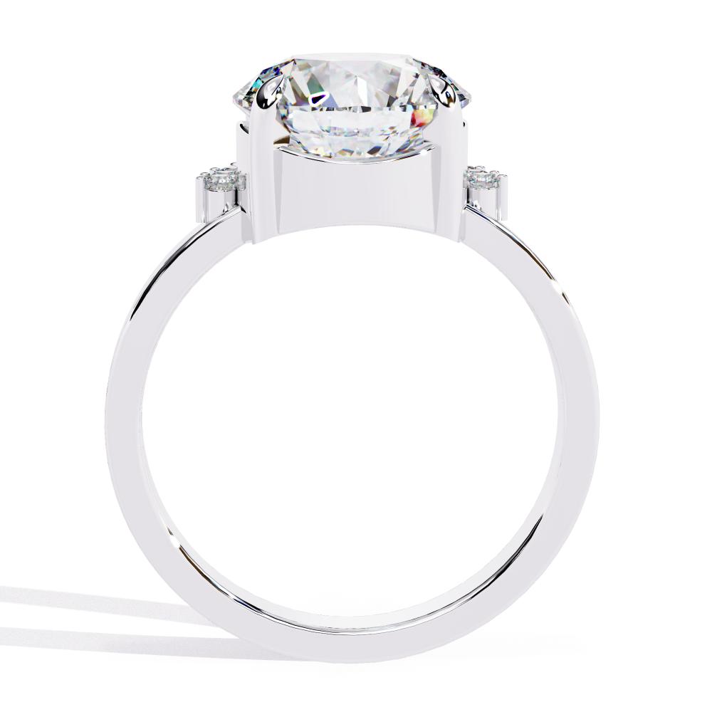 The Lynsey Round Cluster Engagement Ring