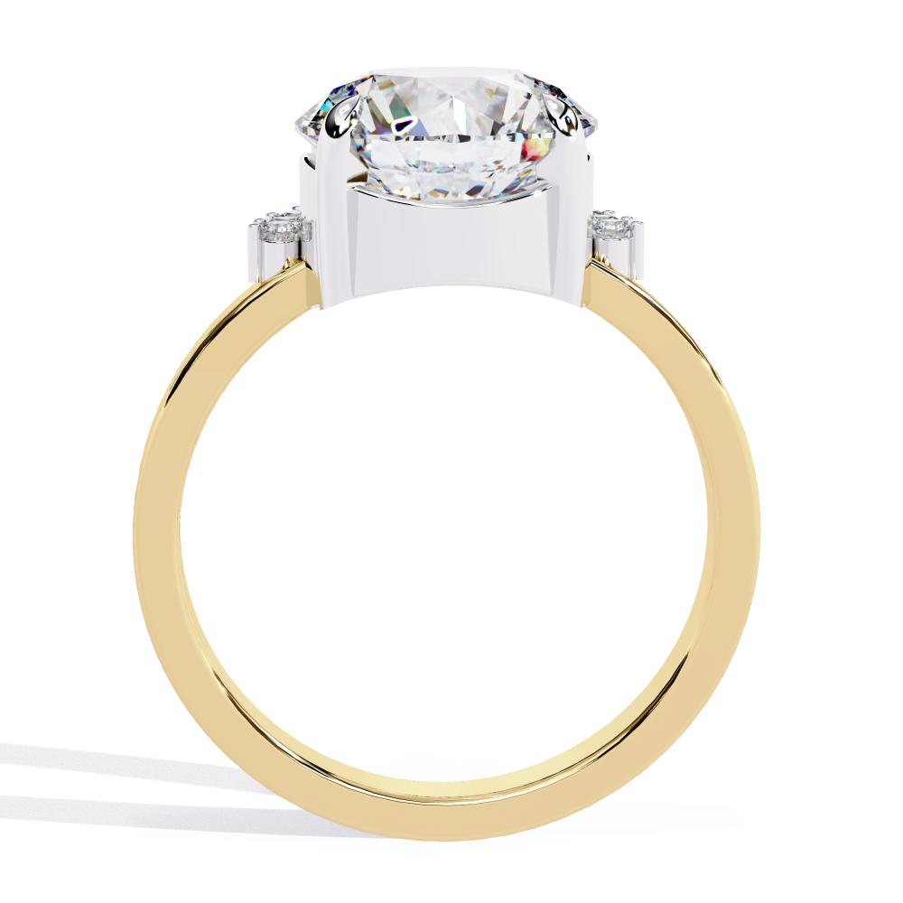 The Lynsey Round Cluster Engagement Ring