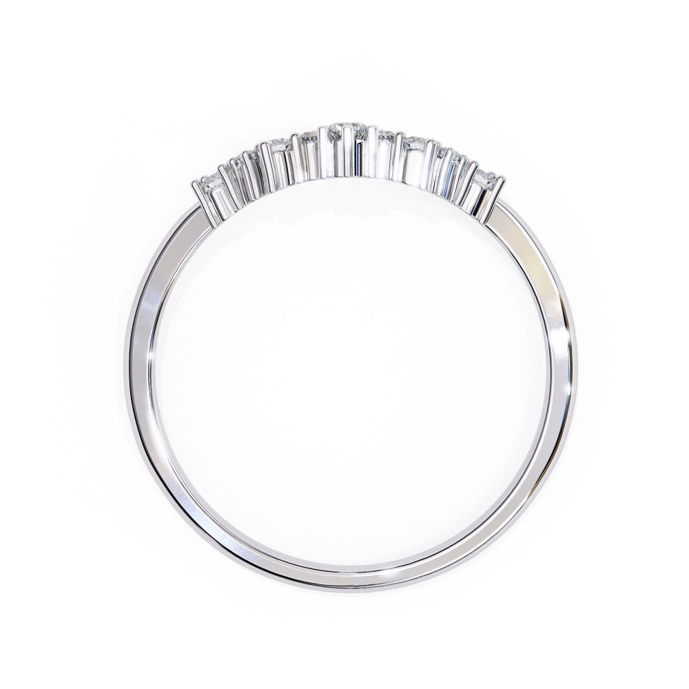 The Bachowski Round Curved Wedding Band