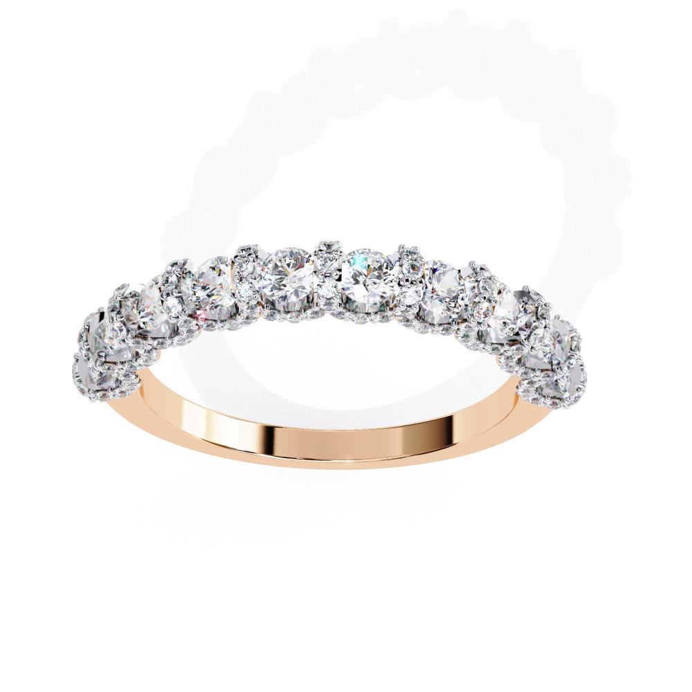 The Mellisa Round Vintage Style Wedding Band