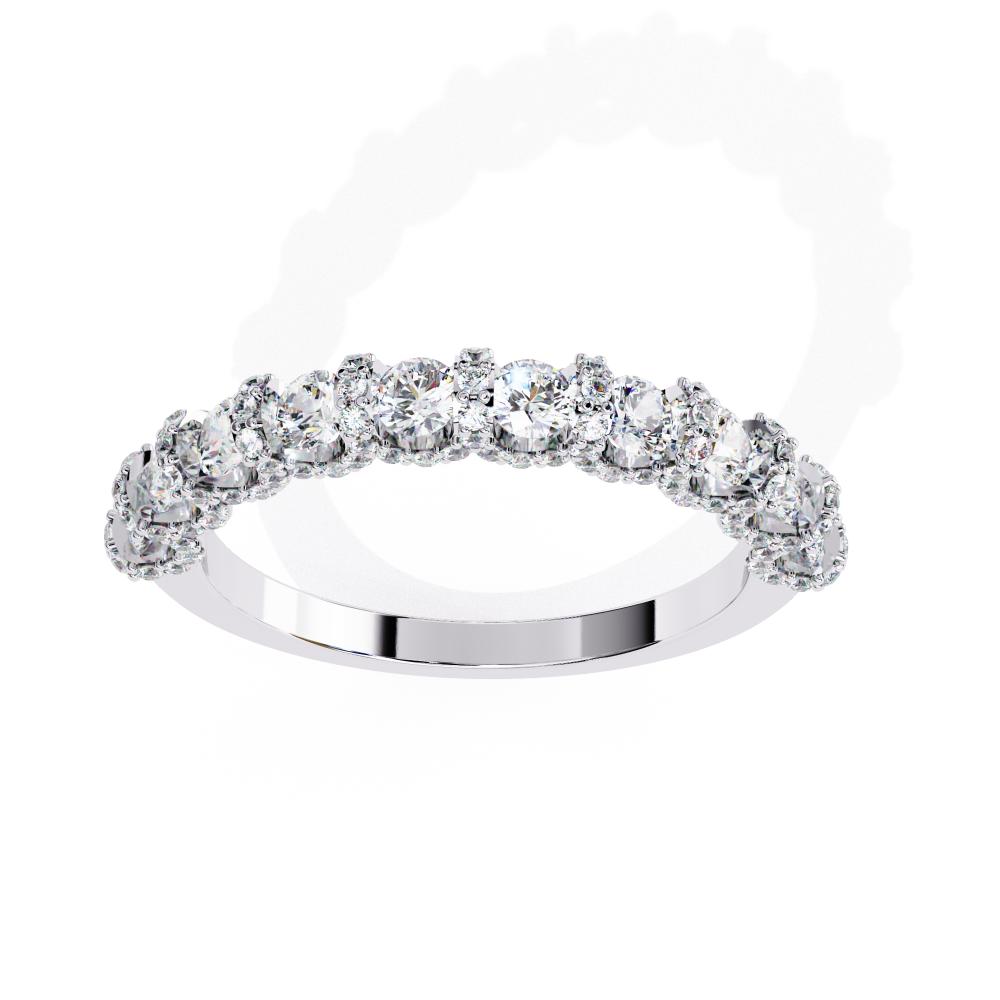 The Mellisa Round Vintage Style Wedding Band