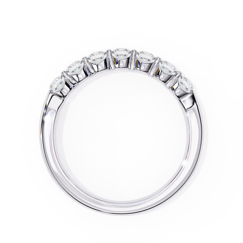 The Tucker Round Shared Prong Set Wedding Band