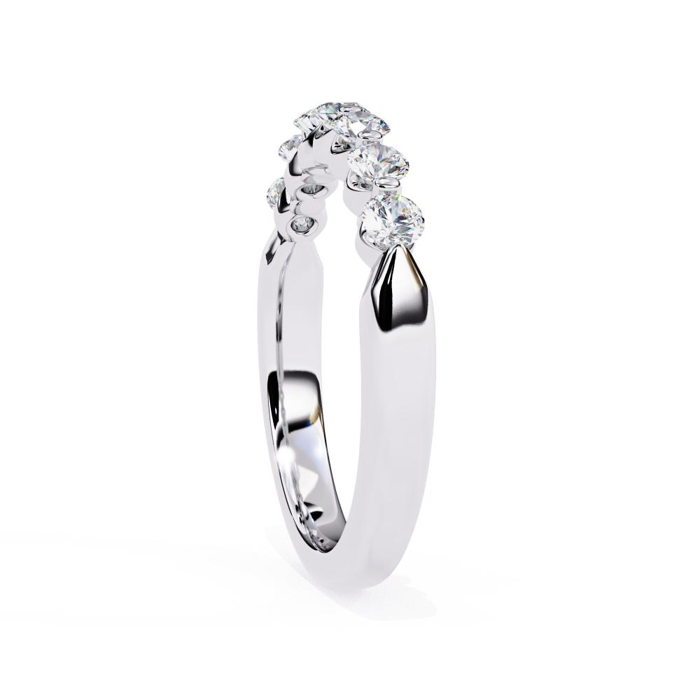 The Tucker Round Shared Prong Set Wedding Band