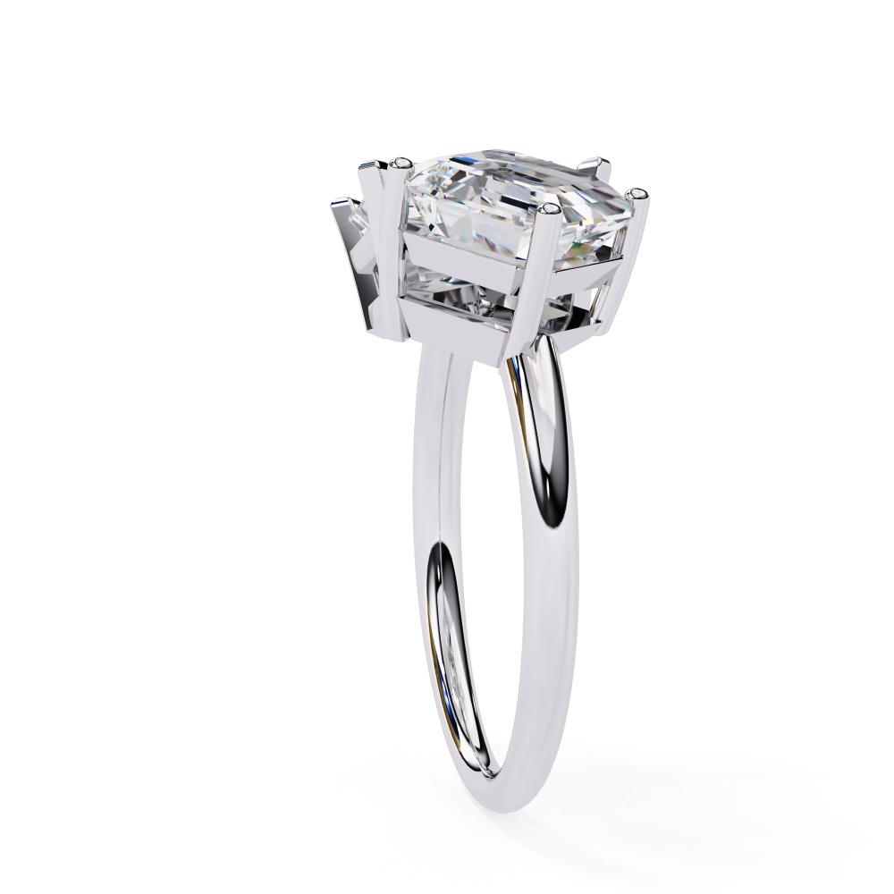 The Nicole Radiant & Asscher Toi et Moi Engagement Ring