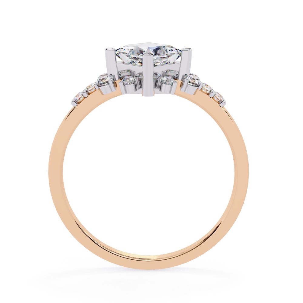 The Sydney Princess With Accent Stone Engagement Ring