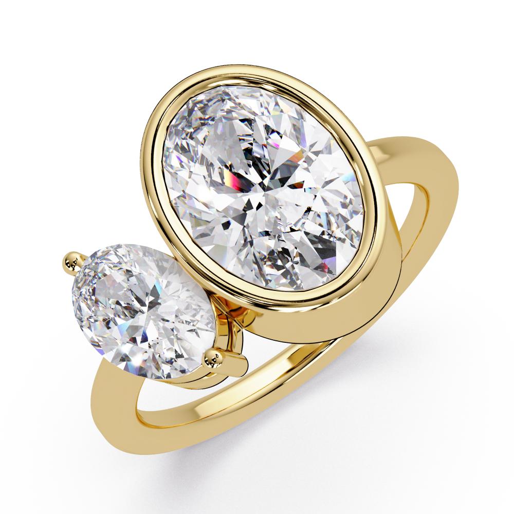 The Lillian Oval Toi Et Moi Engagement Ring