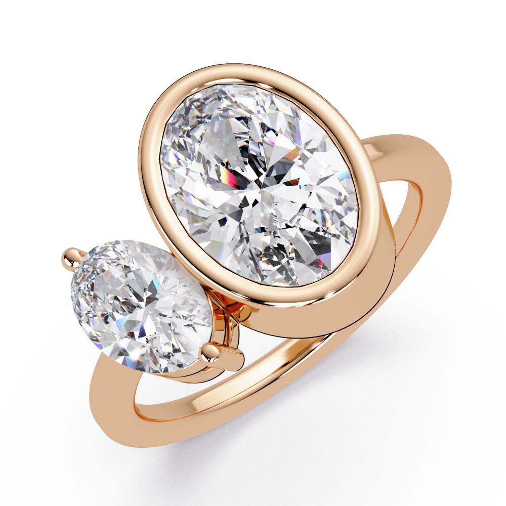 The Lillian Oval Toi Et Moi Engagement Ring