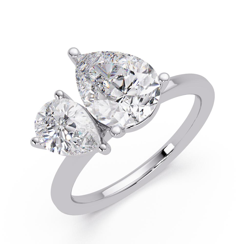 The Adeline Double Pear Toi Et Moi Engagement Ring