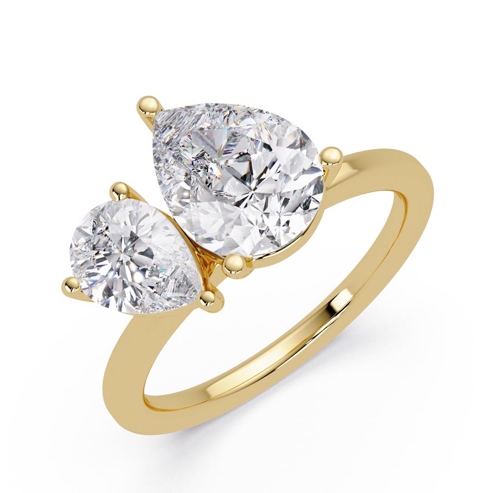 The Adeline Double Pear Toi Et Moi Engagement Ring