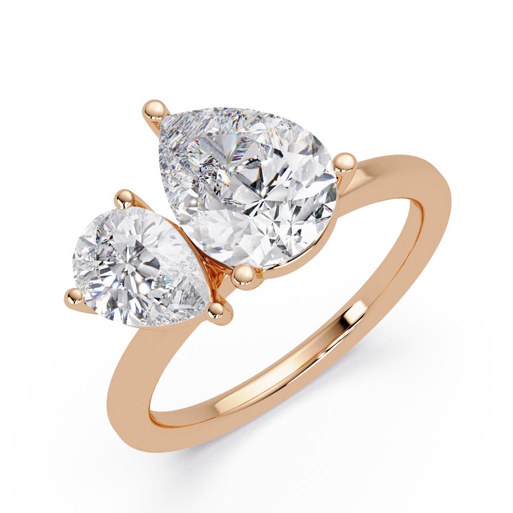 The Adeline Double Pear Toi Et Moi Engagement Ring