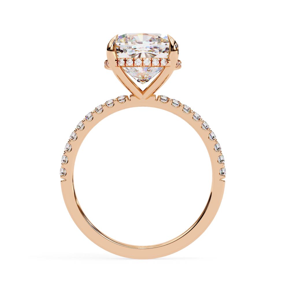 The Louise Cushion Hidden Halo Engagement ring