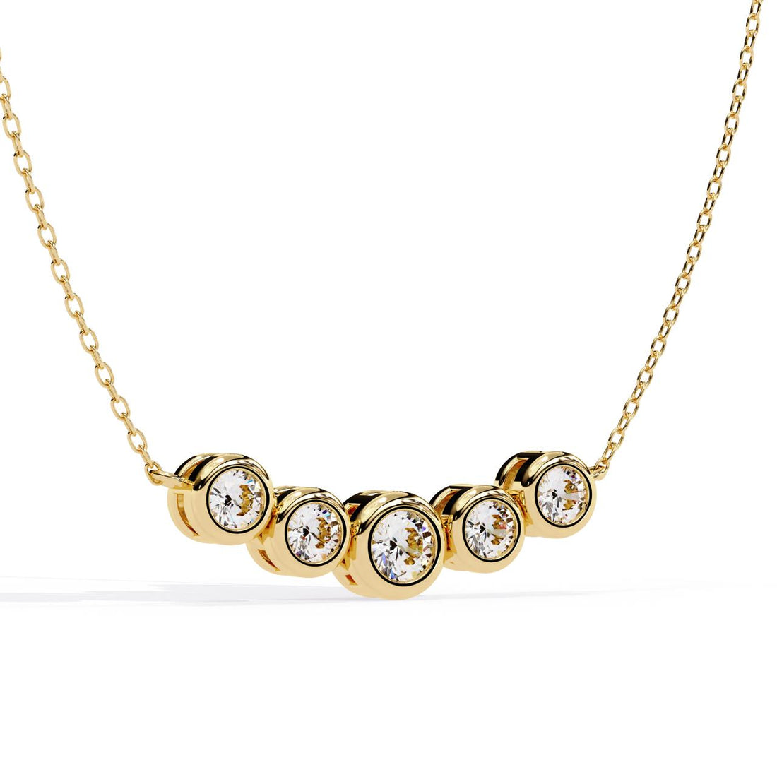 The Vera Round Curve Necklace