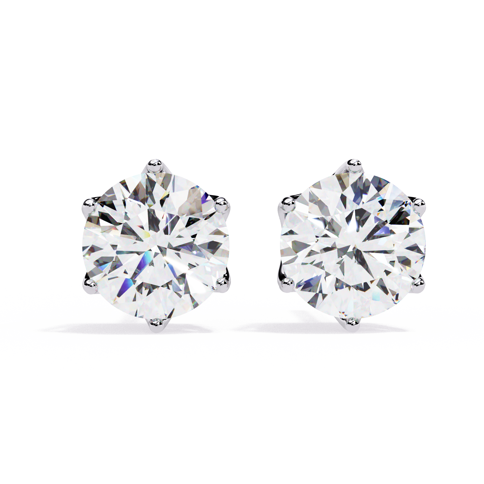 The Eddie Round Crown Style Stud Earrings