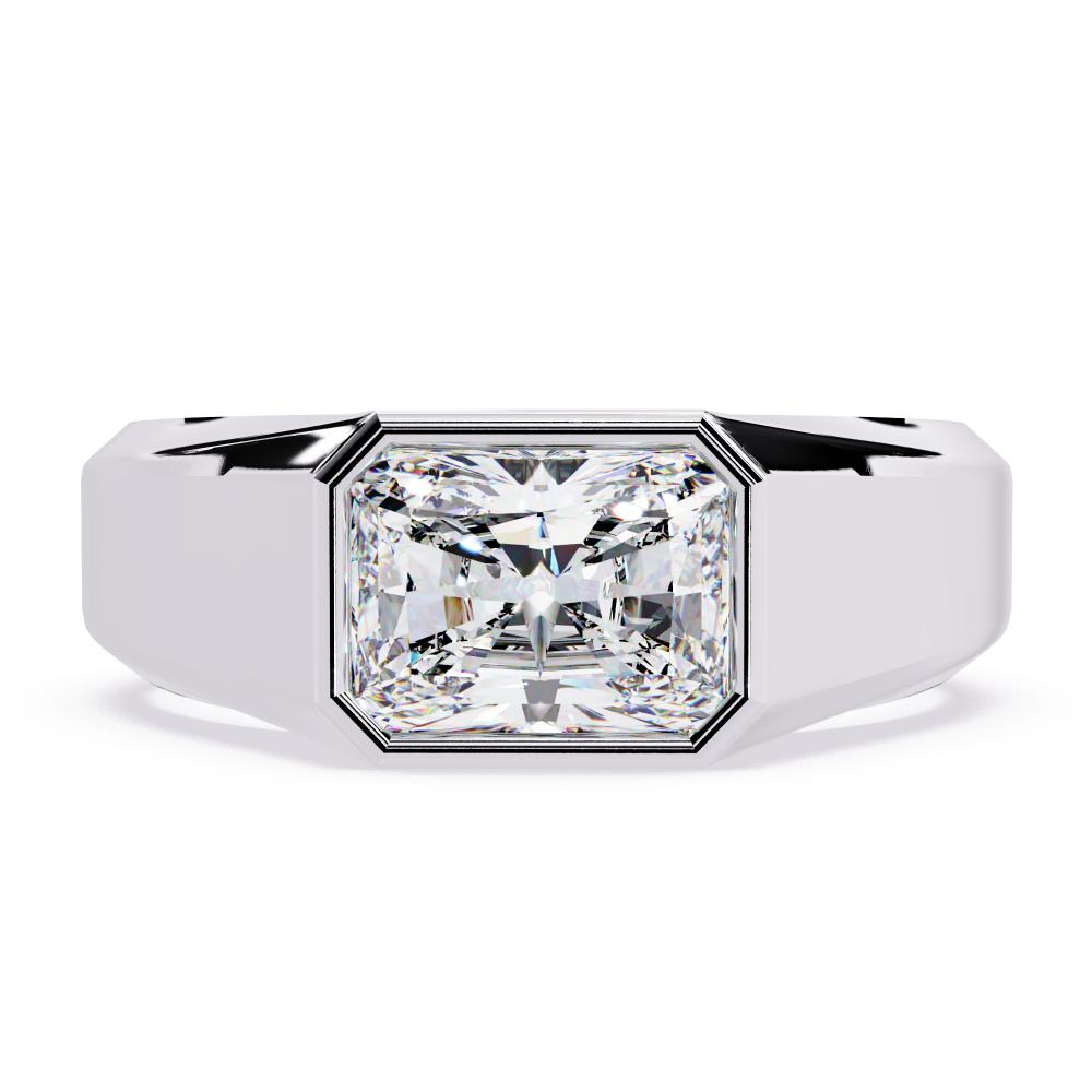 The William Radiant Bezel Set Wedding Band