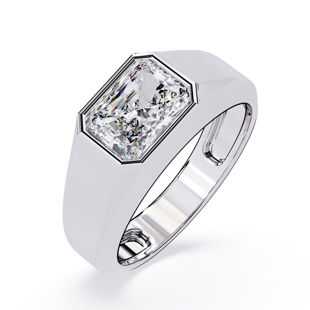 The William Radiant Bezel Set Wedding Band