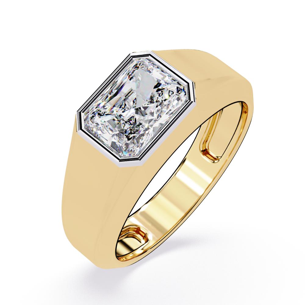The William Radiant Bezel Set Wedding Band