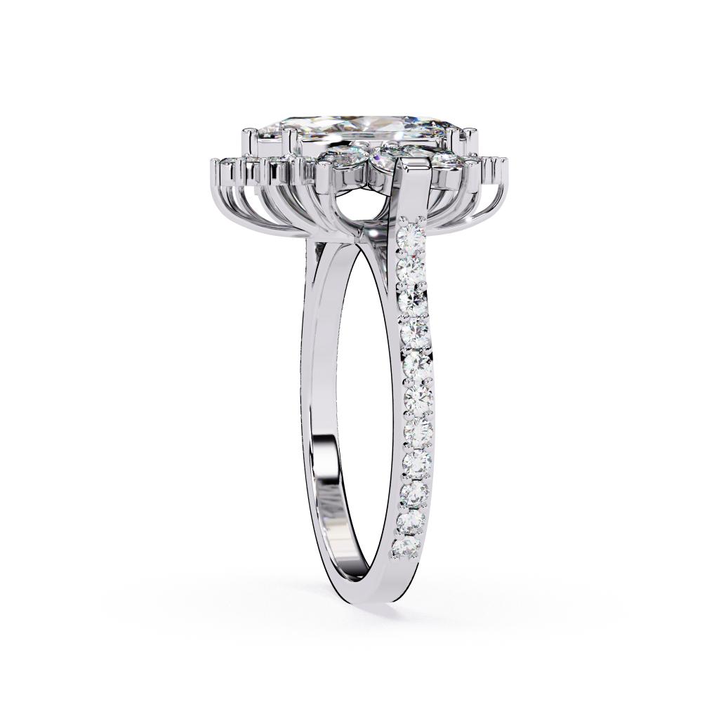 The Lainey Marquise Sunburst Style Engagement Ring
