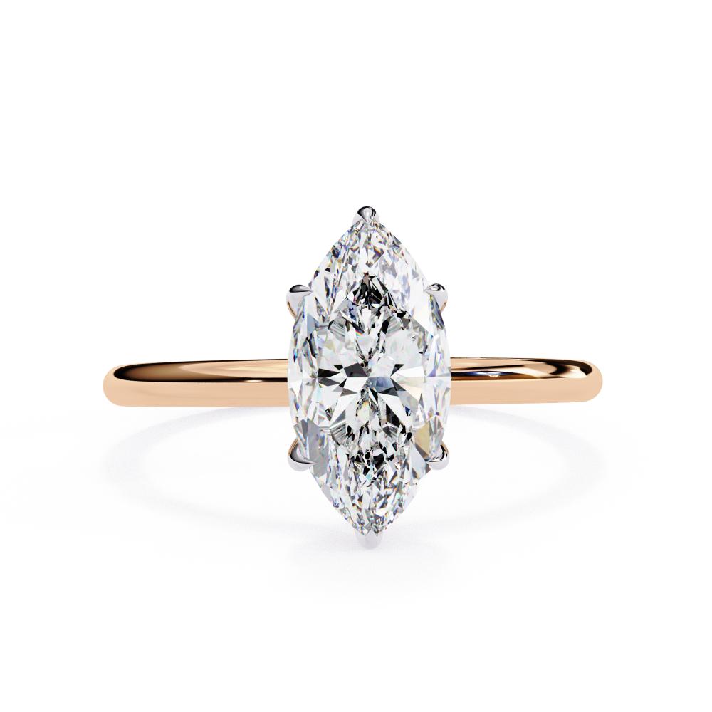 The Lauren Marquise Solitaire Engagement Ring