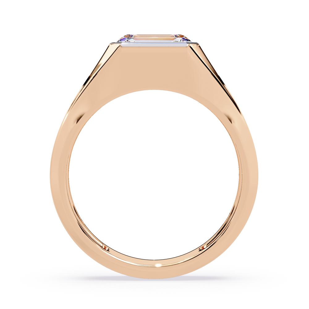 The William Emerald Bezel Set Wedding Band