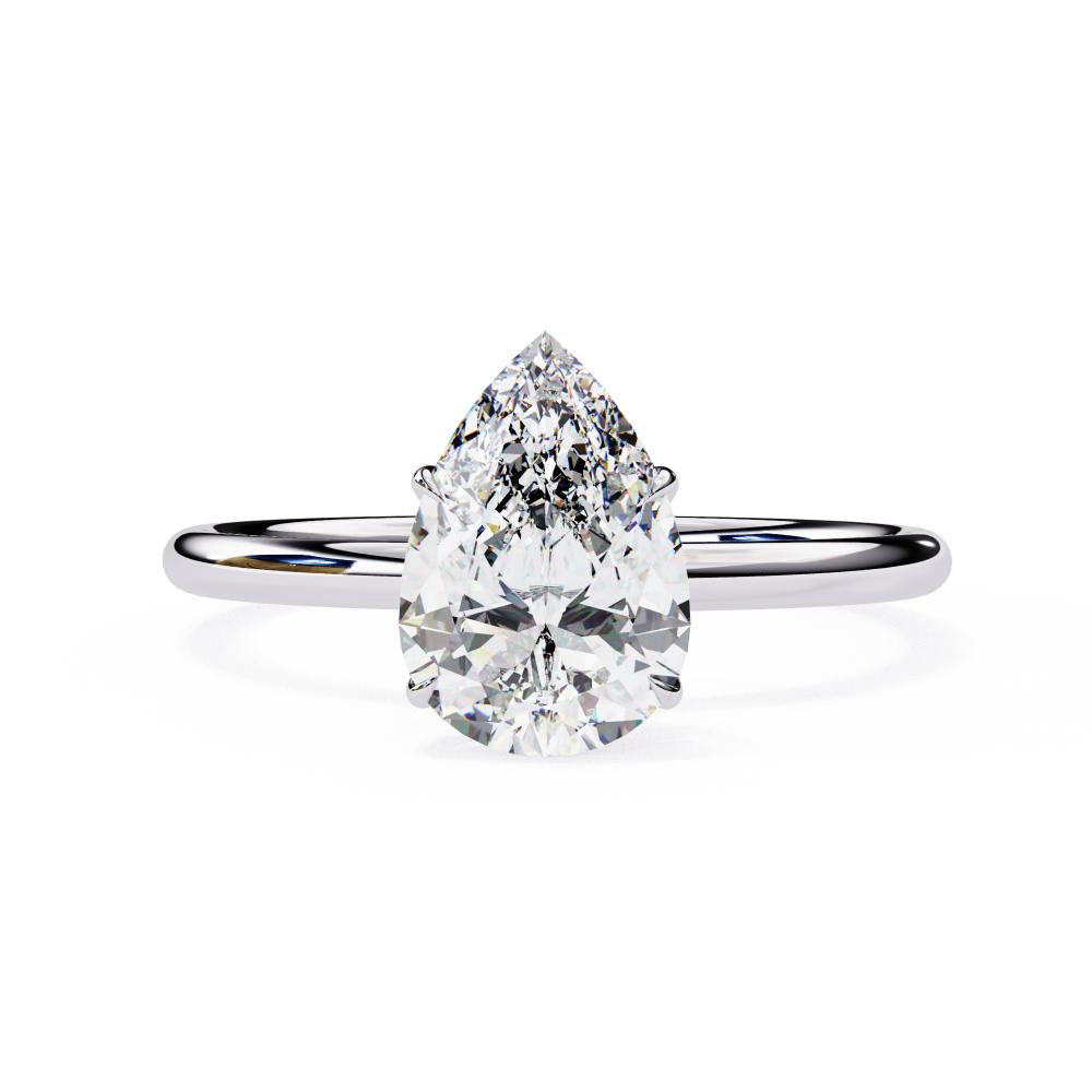 The Lauren Pear Solitaire Engagement ring