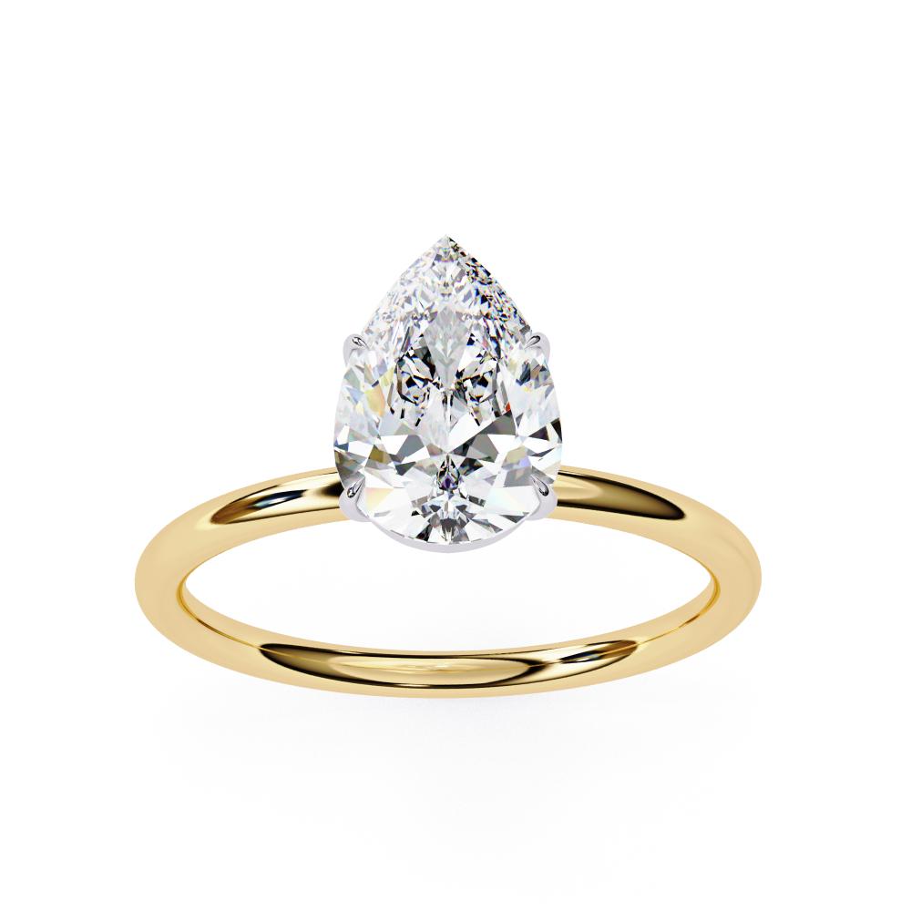 The Lauren Pear Solitaire Engagement ring