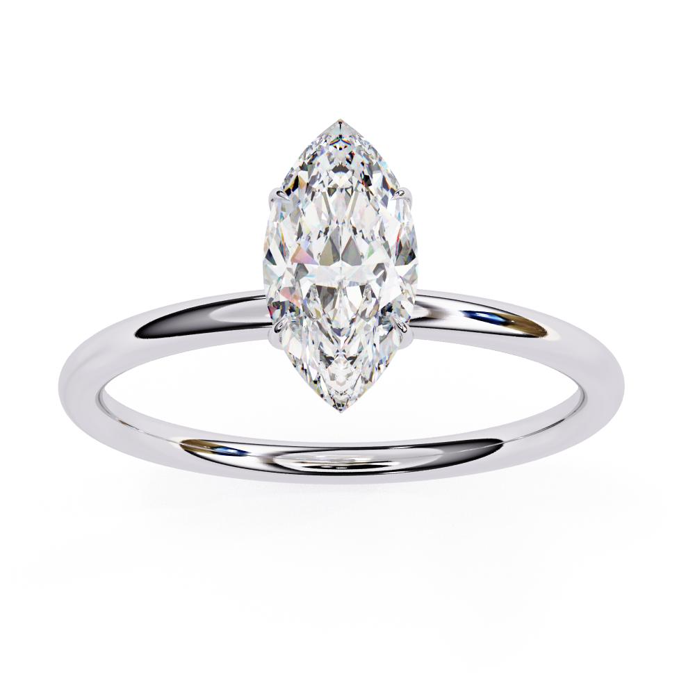 The Lauren Marquise Solitaire Engagement Ring