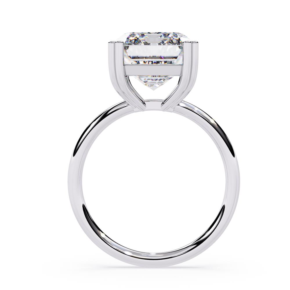 The Nori Emerald Double Claw With Basket Prong Engagement Ring