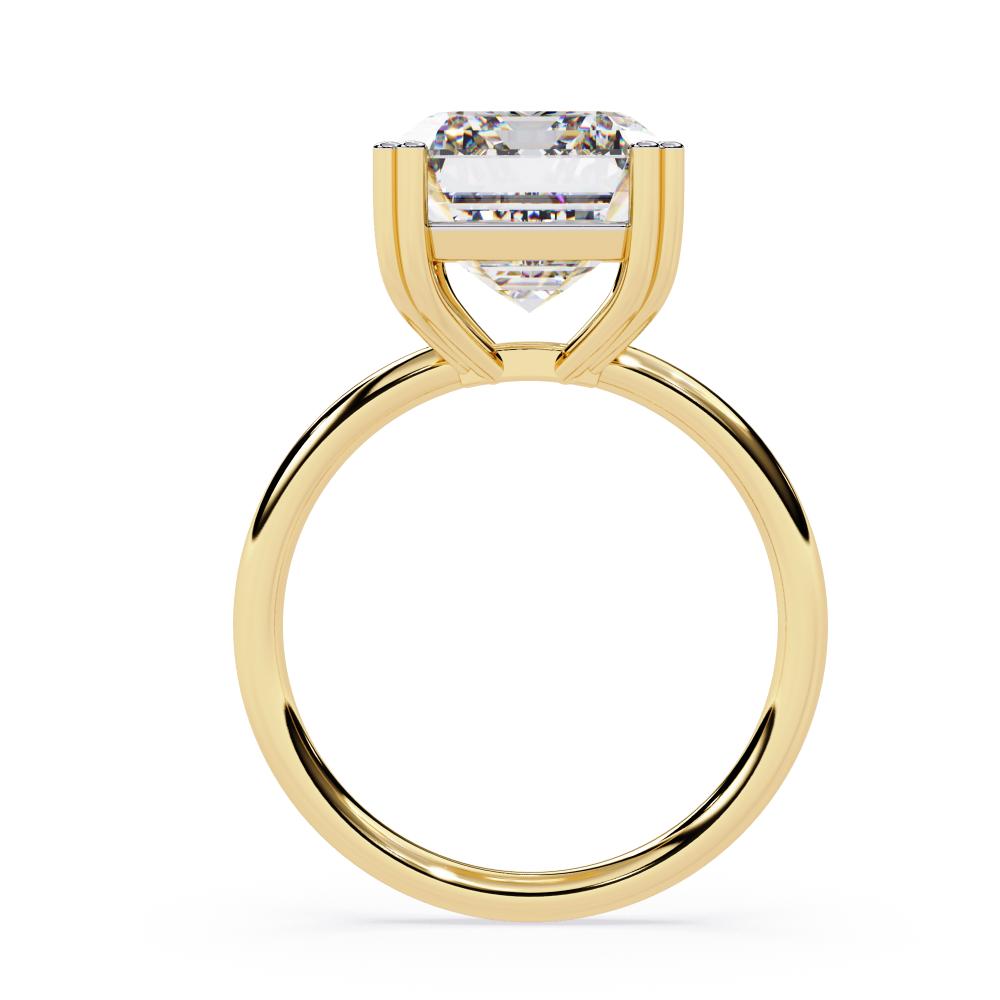 The Nori Emerald Double Claw With Basket Prong Engagement Ring